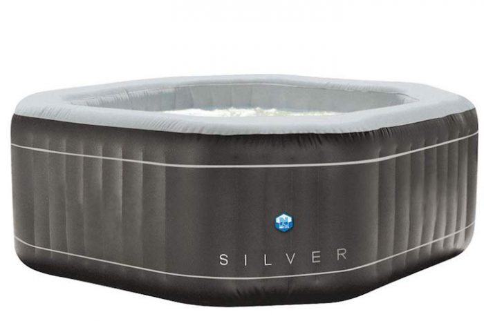 Netspa SILVER: Aufblasbarer Whirlpool in achteckiger Form