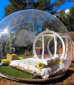 Aufblasbares Kugelzelt in Iglu- oder Blasen-Form inkl. Gebläse