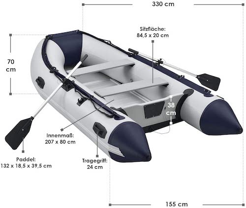 ArtSport Schlauchboot: Tolles Freizeit-Boot aus robusten Materialien