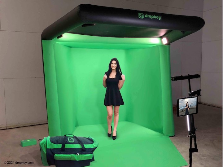 DropKey-Green-Screen-Studio-aufgebaut