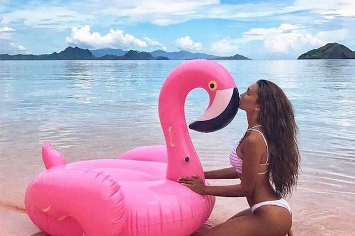 Aufblasbarer Flamingo: Hingucker für den Sommer | fürs Wasser & Co.