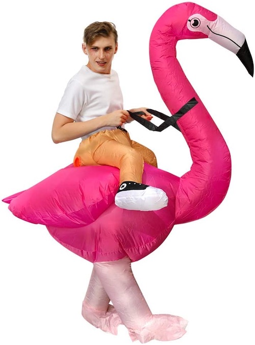 Aufblasbares-Flamingo-Kostuem